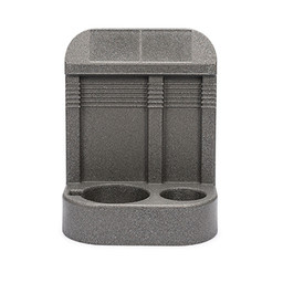 Fire Extinguisher Stand Double 620 x 480 x 270mm Grey image