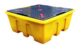 Single Ibc Polyethylene Pallet  With Grating- Stackable image