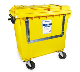 600L Oil Only Spill Kit- 4 Wheeled Bin Drop Front image