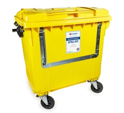 600L Maintenance Spill Kit- 4 Wheeled Bin Drop Front image