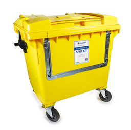 1000L Maintenance Spill Kit- 4 Wheeled Bin Drop Front image