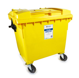 1000L Oil Only Spill Kit- 4 Wheeled Bin image