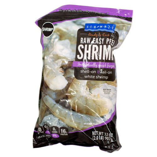 Peeled and Deveined Raw Shrimp 2 Lb.
