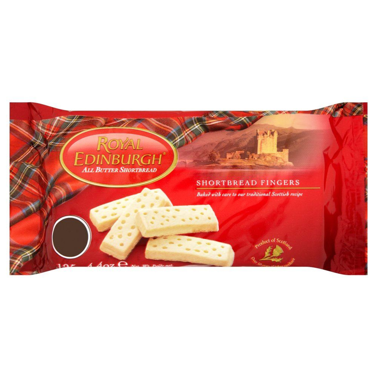 Royal Edinburgh Shortbread 125g Pack of 4 (125g x 4)