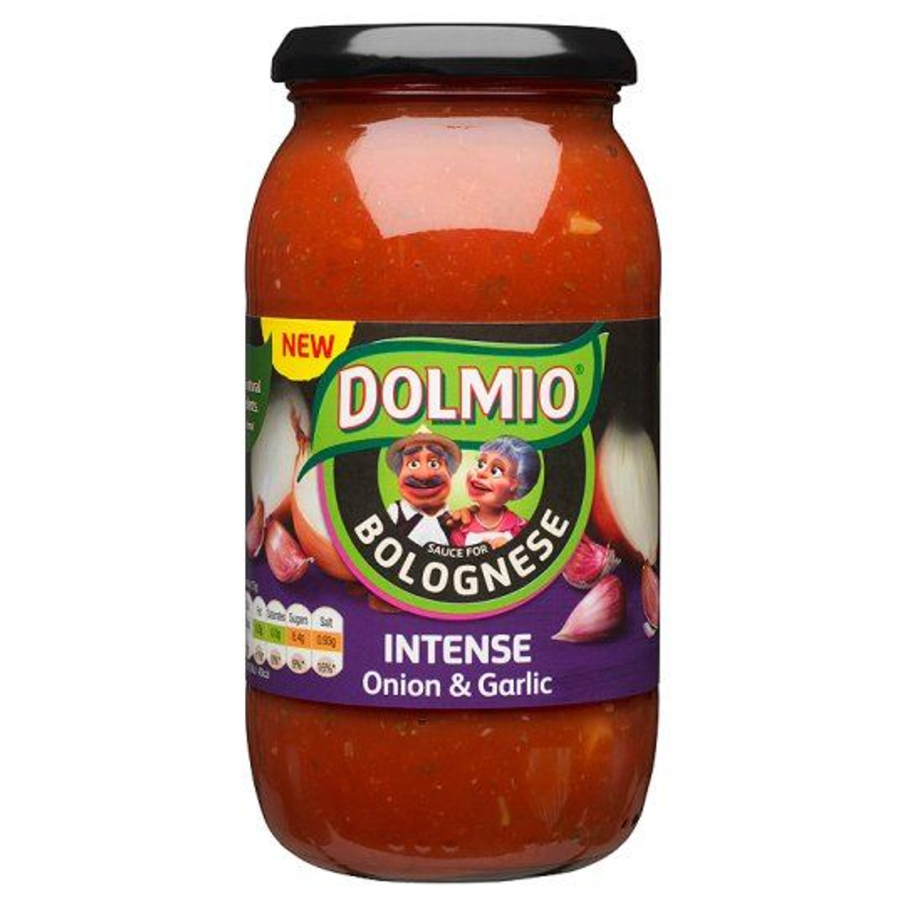 Dolmio Intense Onion & Garlic Bolognese Sauce 500g Single Jar (500g x 1 Jar)