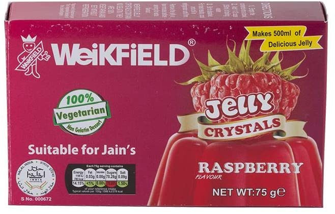 Weikfield Raspberry Jelly Crystals 75g