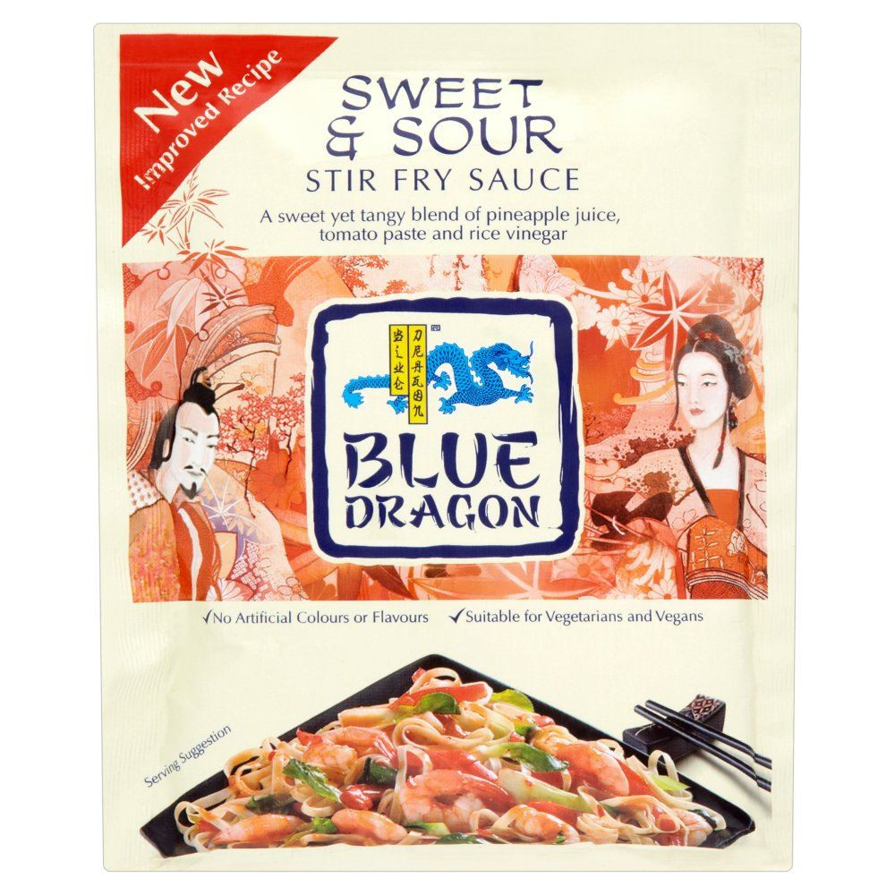Blue Dragon Sweet & Sour Stir Fry Sauce 120g Pack of 6 (120g x 6)