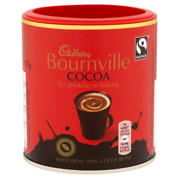 Cadbury Bournville Cocoa - 125g - Pack of 4 (125g x 4)