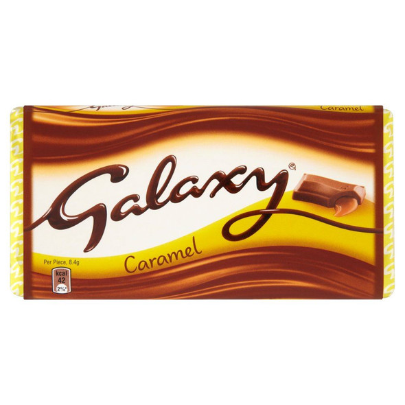 Galaxy Caramel Chocolate Block - 135g - Pack of 2 (135g x 2)