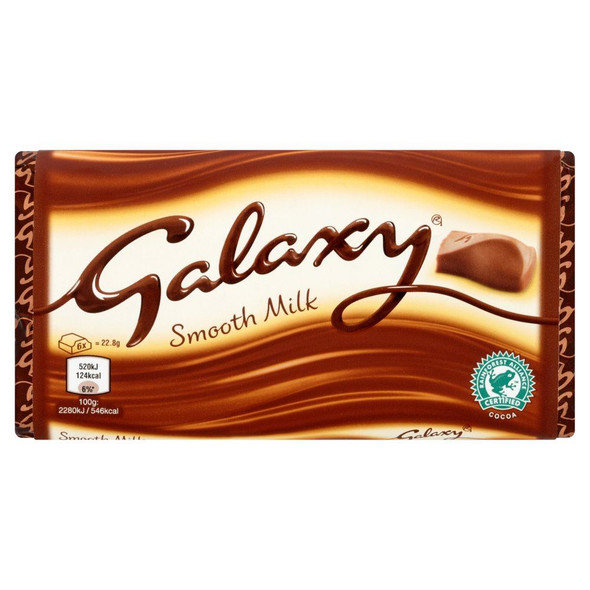 Galaxy Milk Chocolate Block - 114g - Pack of 4 (114g x 4)