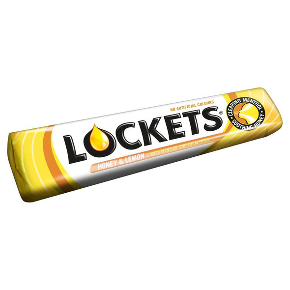 Lockets Honey & Lemon - 41g - Pack of 6 (41g x 6 Sticks)