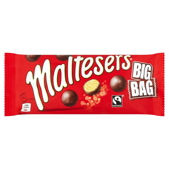 Maltesers Kingsize Bags - 58.5g - Pack of 12 (58.5g x 12 Bags)