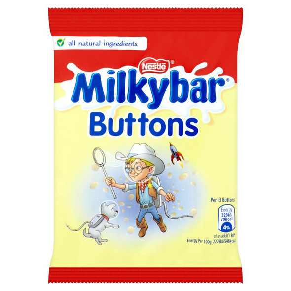 Nestle Milkybar Buttons - 30g - Pack of 12 (30g x 12 Bags)