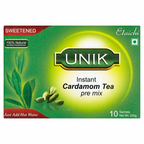 Unik Cardamom Tea Sweetened Pack of 5 -5 x 140g