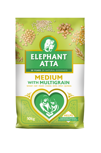 Elephant Atta Medium with Multigrain Flour - 10kg