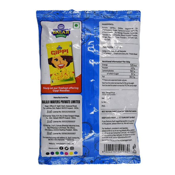 Balaji Masala Masti (spicy potato chips) - 45g