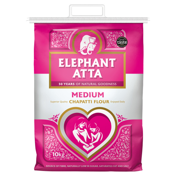 Elephant - Medium Chapatti Flour- (medium atta) - 5kg