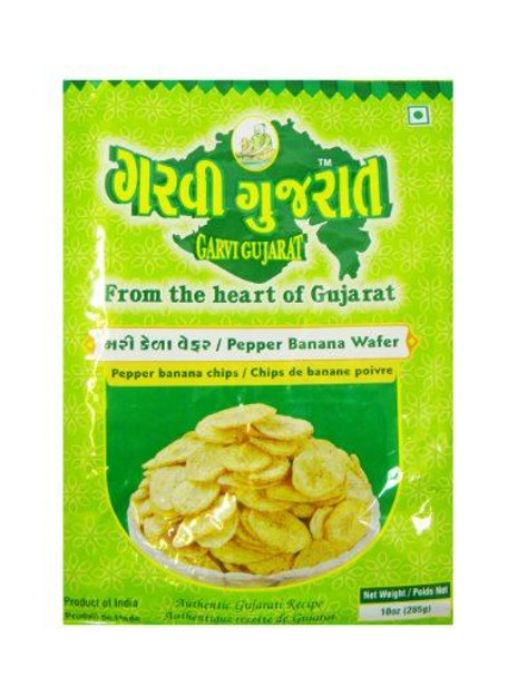 Garvi Gujarat - Black Pepper Banana Wafer - 180g (pack of 3)