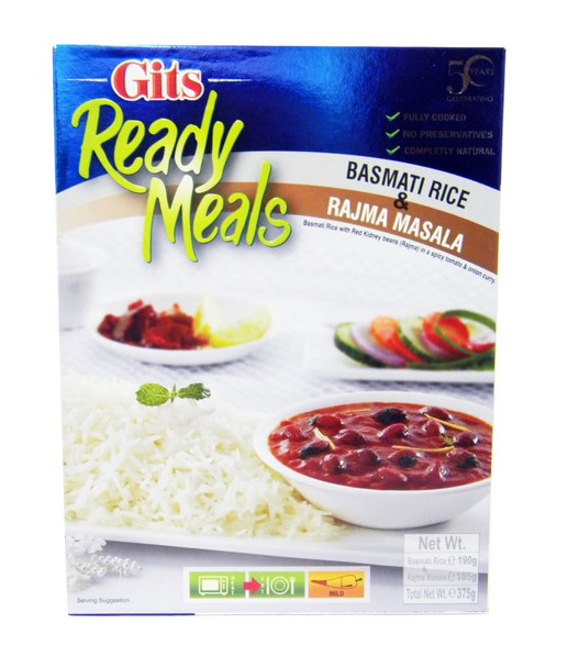 Gits - Ready Meals - Rajma Masala with Basmati Rice - 375g