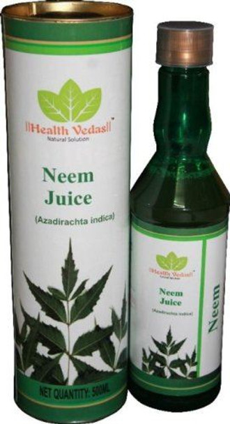 Health Vedas - Neem Juice Drink (Azadirachta Indica Juice) - 500ml