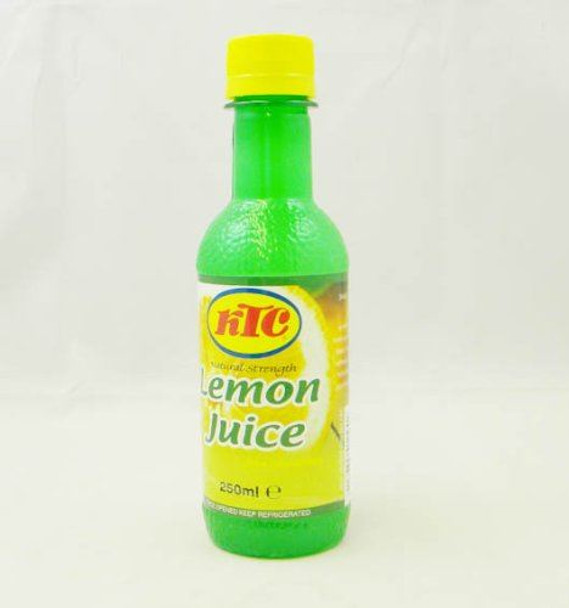 KTC Lemon Juice from Concentrate 250ml - Pack of 12
