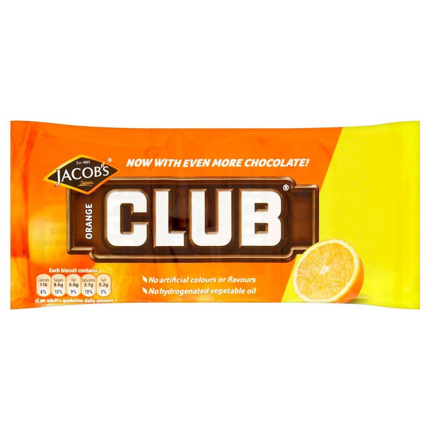 Mcvitie's Orange Club - 22g - 6 Pack (22g x 6)