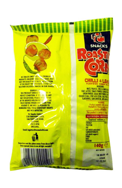 NC Snacks - Chilli & Lemon Roasted Corn - 140g x 2