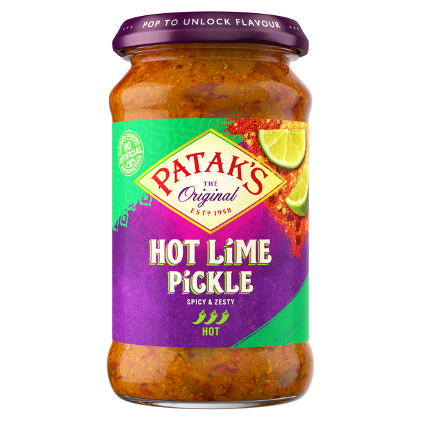 Patak's Hot Lime Pickle - 283g (pack of 2)