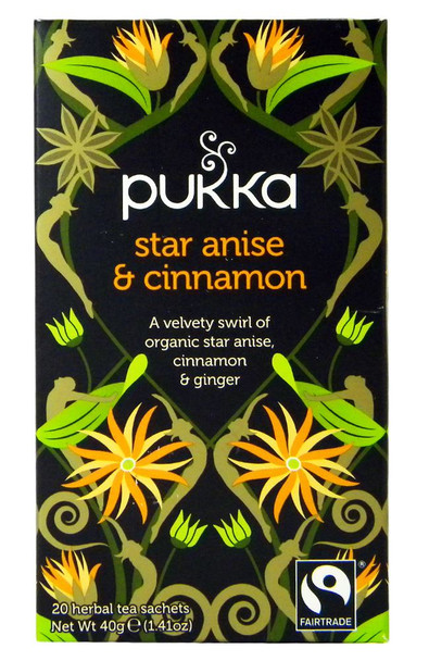 Pukka Tea - Star Anise & Cinnamon - (Pack of 2) 40g net weight each