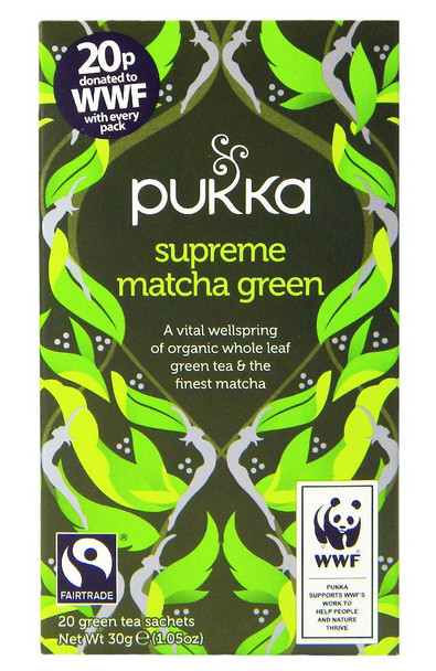 Pukka Tea - Supreme Matcha Green - (Pack of 2) 30g net weight each