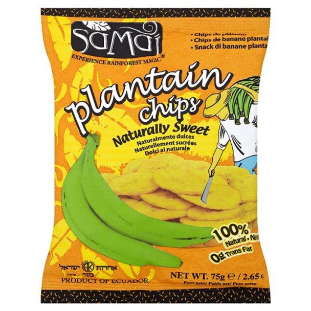 Samai Plantain Chips Sweet - 75g - Pack of 2 (75g x 2)