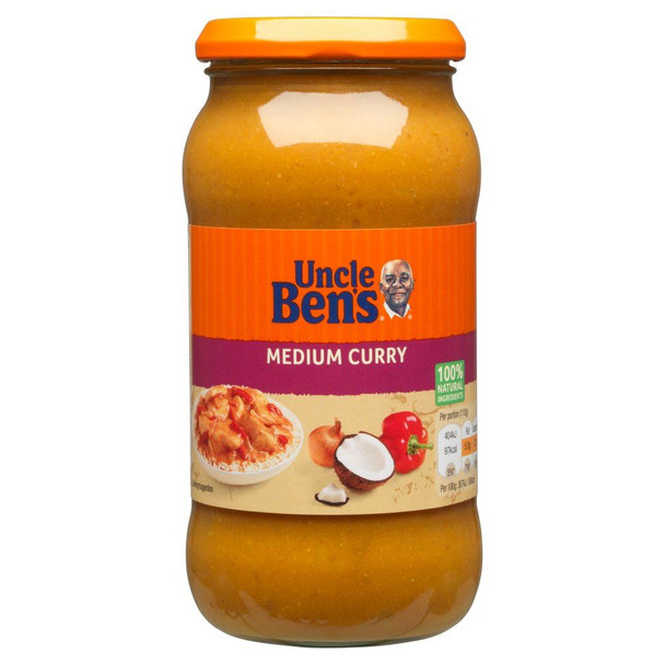 Uncle Ben's Medium Curry Sauce - 440g - Single Jar (440g x 1 Jar)