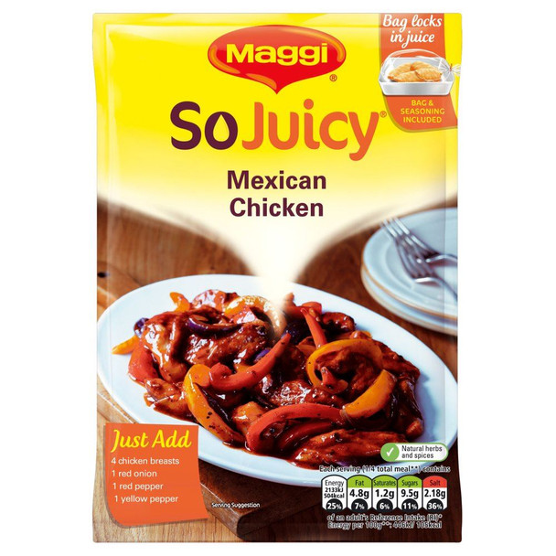 Maggi So Juicy Mexican Chicken - 40g - Pack of 4 (40g x 4)