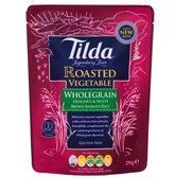 Tilda Steamed Basmati Roasted Red Pepper and Courgette Rice - 250g