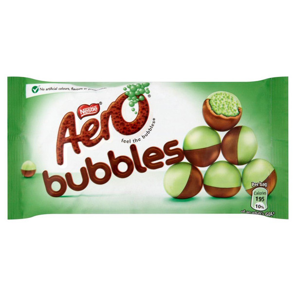 Aero Bubbles Mint Bag - 36g - Pack of 6 (36g x 6 Bags)