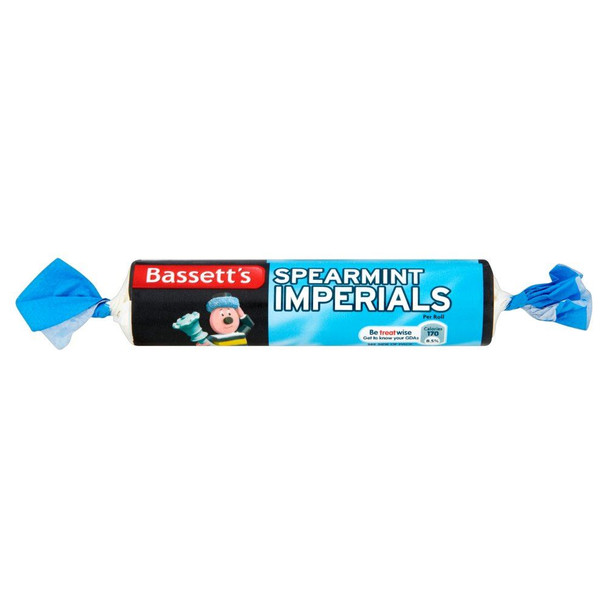 Bassetts Imperial Spearmint - 40g - Pack of 12 (40g x 12 Rolls)