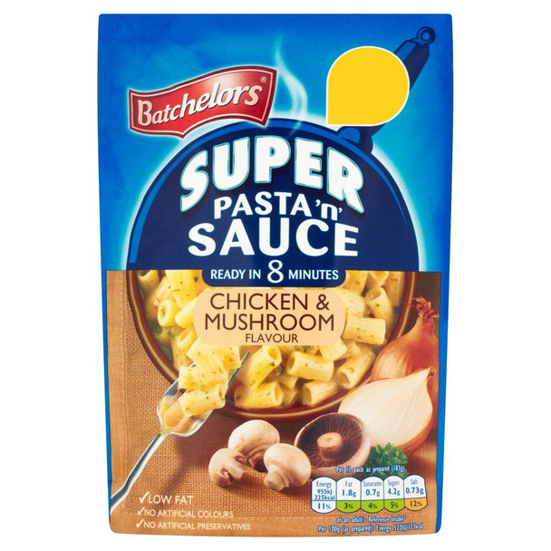 Batchelors Pasta 'N' Sauce Chicken & Mushroom - 122g - Pack of 2 (122g x 2)