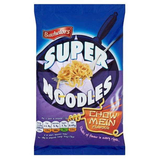 Batchelors Super Noodles Chow Mein Flavour - 100g - Pack of 2 (100g x 2)