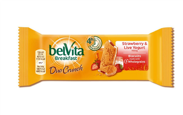 BelVita Strawberry and Yogurt Cereal Bar - 50.6g - Pack of 3 (50.6g x 3)