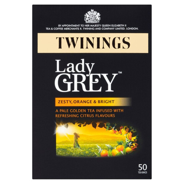 Twinings Lady Grey Tea Bags - 50's - Pack of 2 (50's x 2)