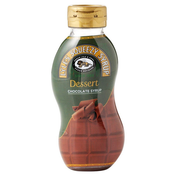 Lyle's Squeezy Chocolate Syrup - 325g - Pack of 2 (325g x 2 Bottles)