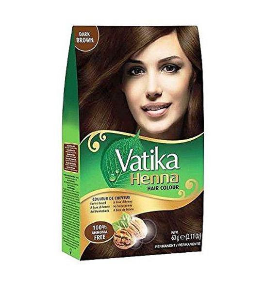 Dabur Vatika Henna Hair Colour Dark Brown - 60g