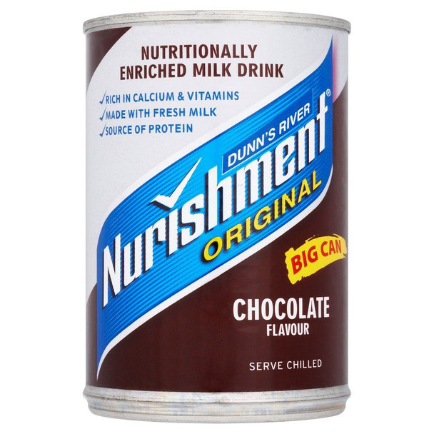 Dunn's River Nurishment Chocolate Flavour - 400g - Pack of 2 (400g x 2 Cans)