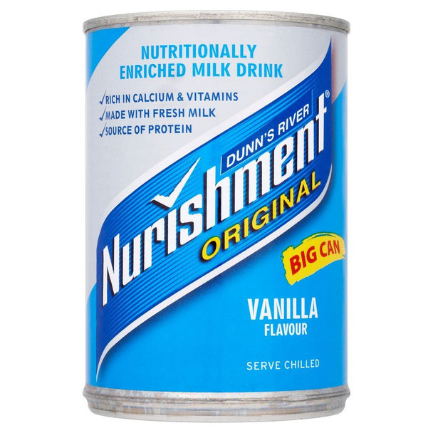 Dunn's River Nurishment Vanilla Flavour - 400g - Pack of 2 (400g x 2 Cans)
