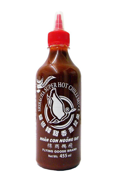 Flying Goose Brand - Super Hot Chilli Sauce - 455ml (pack of 2)