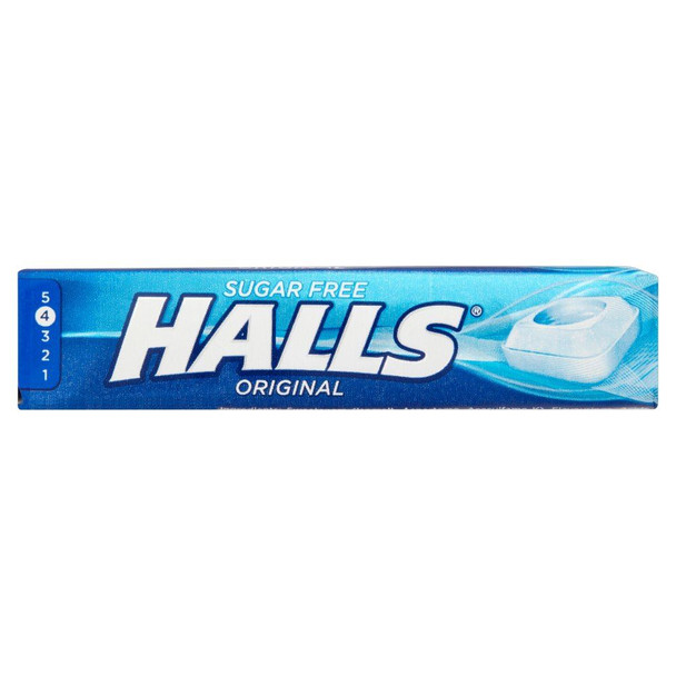 Halls Menthol Original Sugar Free - 34g - Pack of 3 (34g x 3 Sticks)