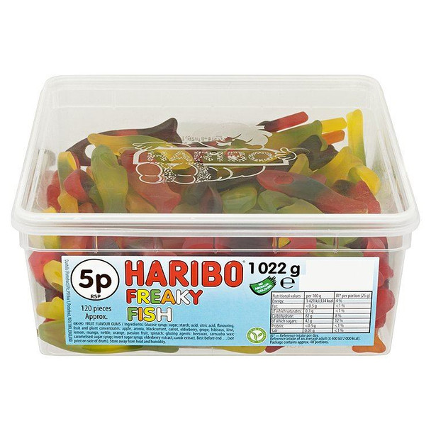 Haribo Freaky Fish - 1022g - Approx 120 Pieces