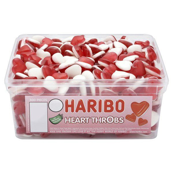 Haribo Heart Throbs - 960g - Approx 300 Pieces