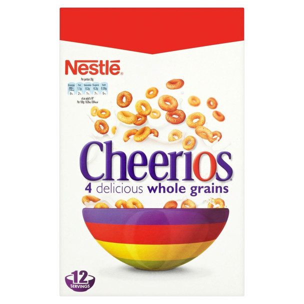 Nestle Cheerios - 375g - Pack of 2 (375g x 2 Boxes)