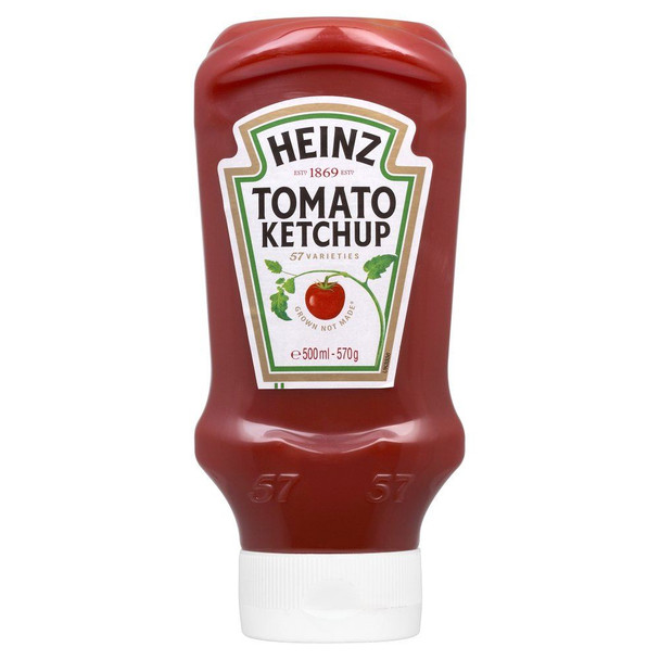 Heinz Tomato Ketchup Topdown - 570g - Pack of 2 (570g x 2)